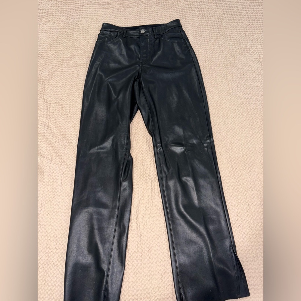 Express fake leather pants